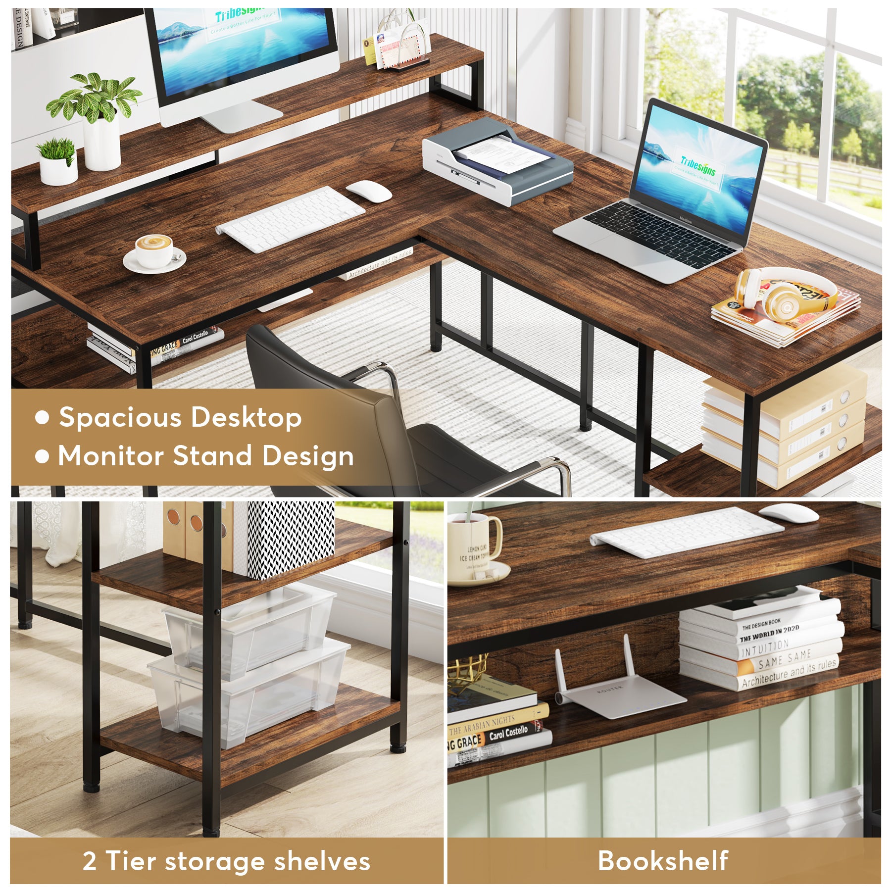 Reversible L-Shaped Desk, 59