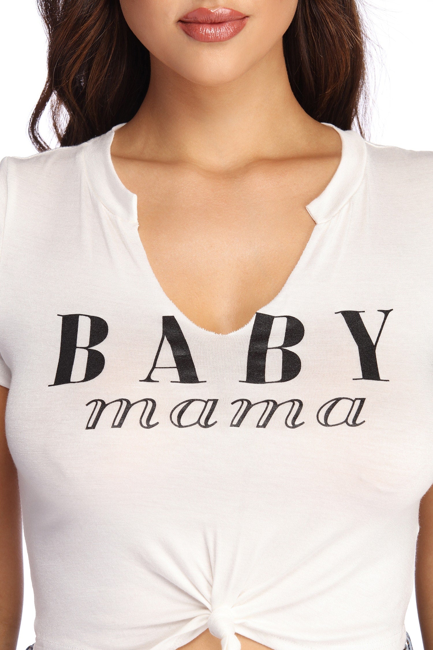 Baby Mama Graphic Knot Tee