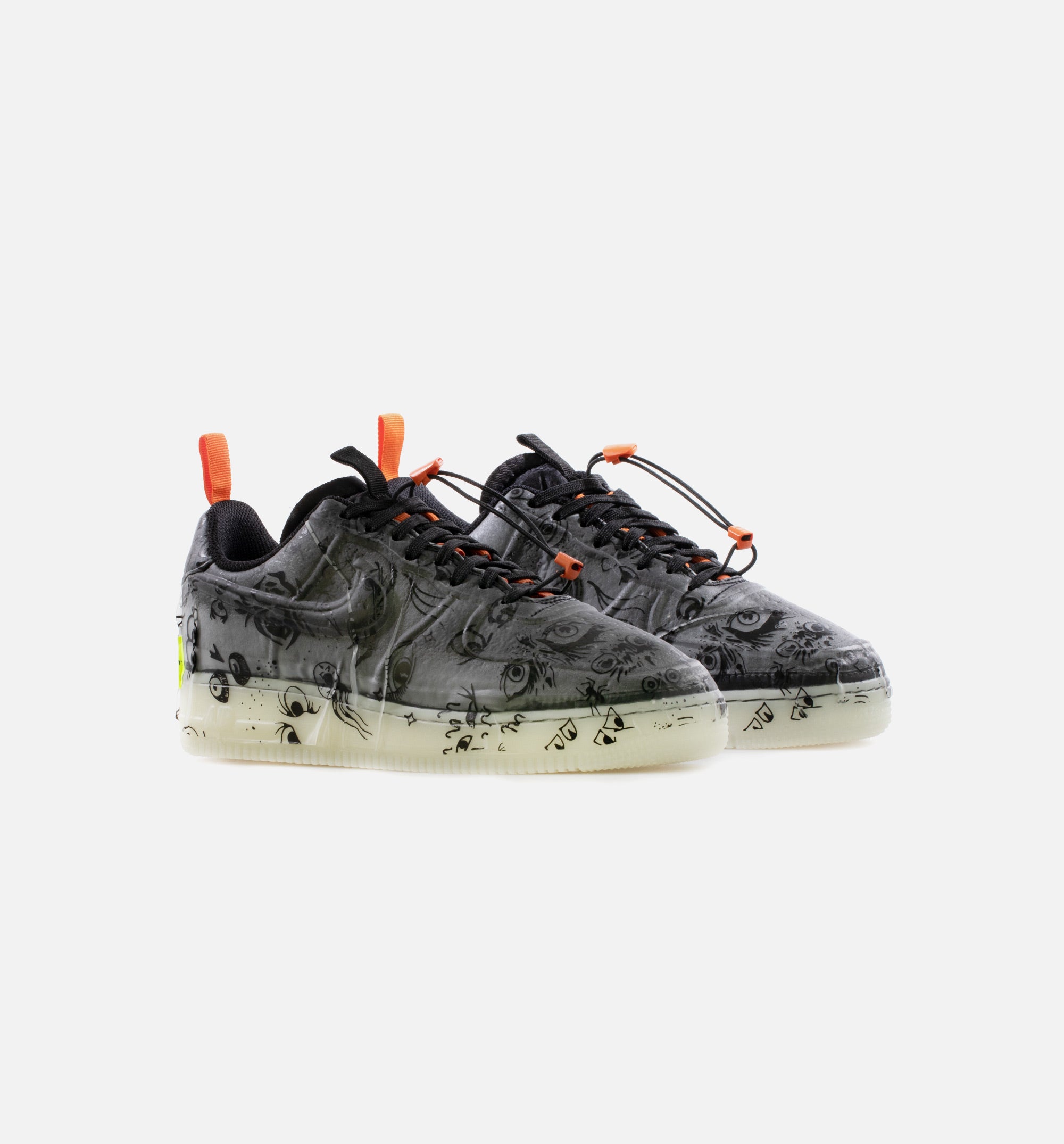 Air Force 1 Experimental Halloween Mens Lifestyle Shoe - Black/Orange/White Limit One Per Customer