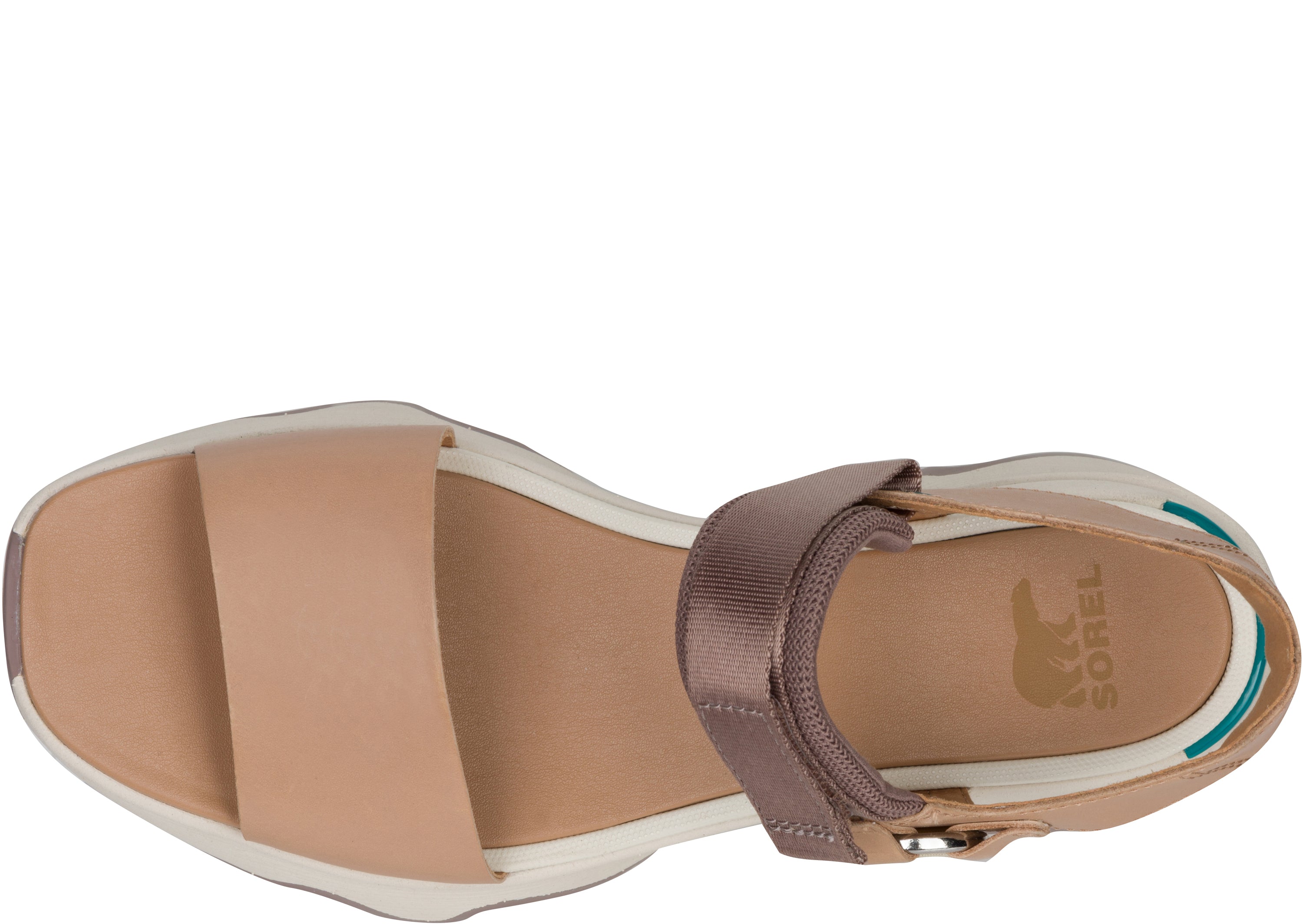 Sorel Womens Kinetic Impact Y-Strap High Sandal Honest Beige Chalk