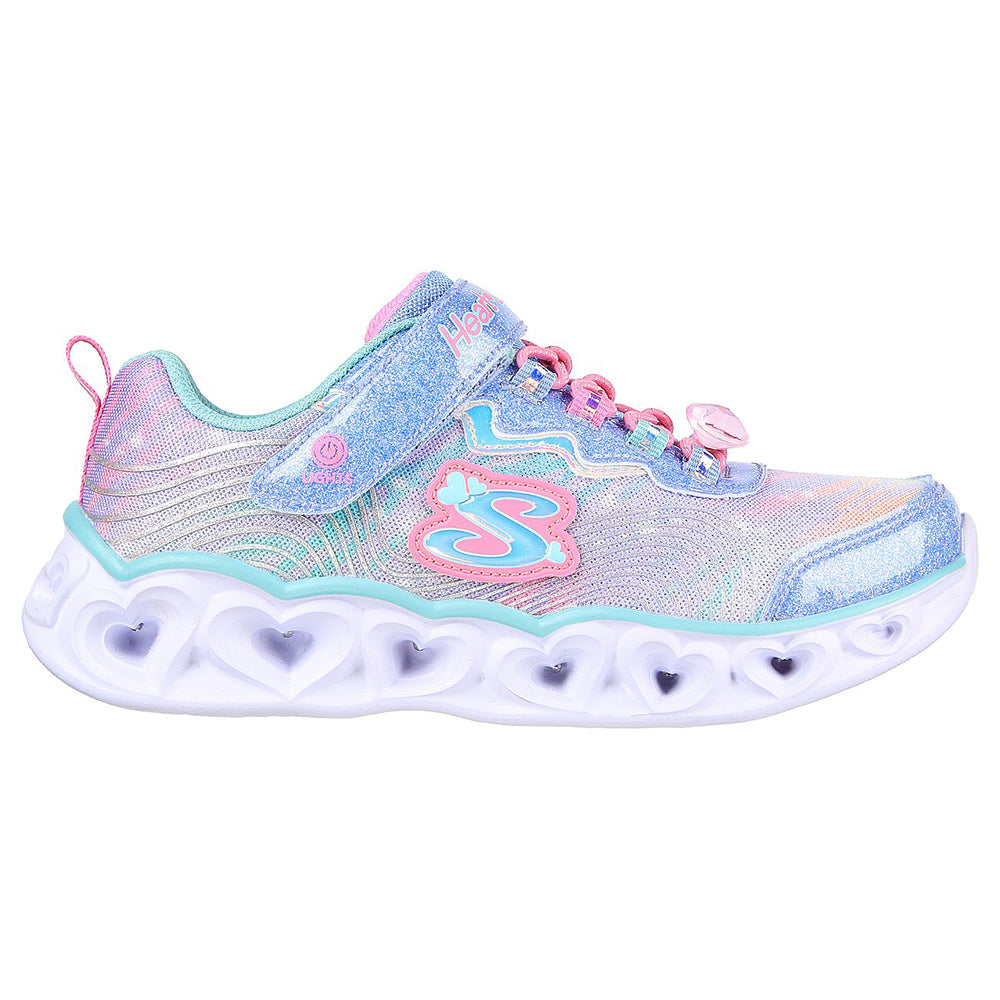 Skechers Girls S-Lights Heart Lights Shoes - 302316L-BLMT