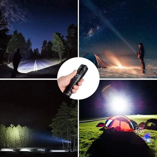🔥 BIG SALE - 47% OFF🔥🔥 - LED Rechargeable Tactical Laser Flashlight 90000 High Lumens