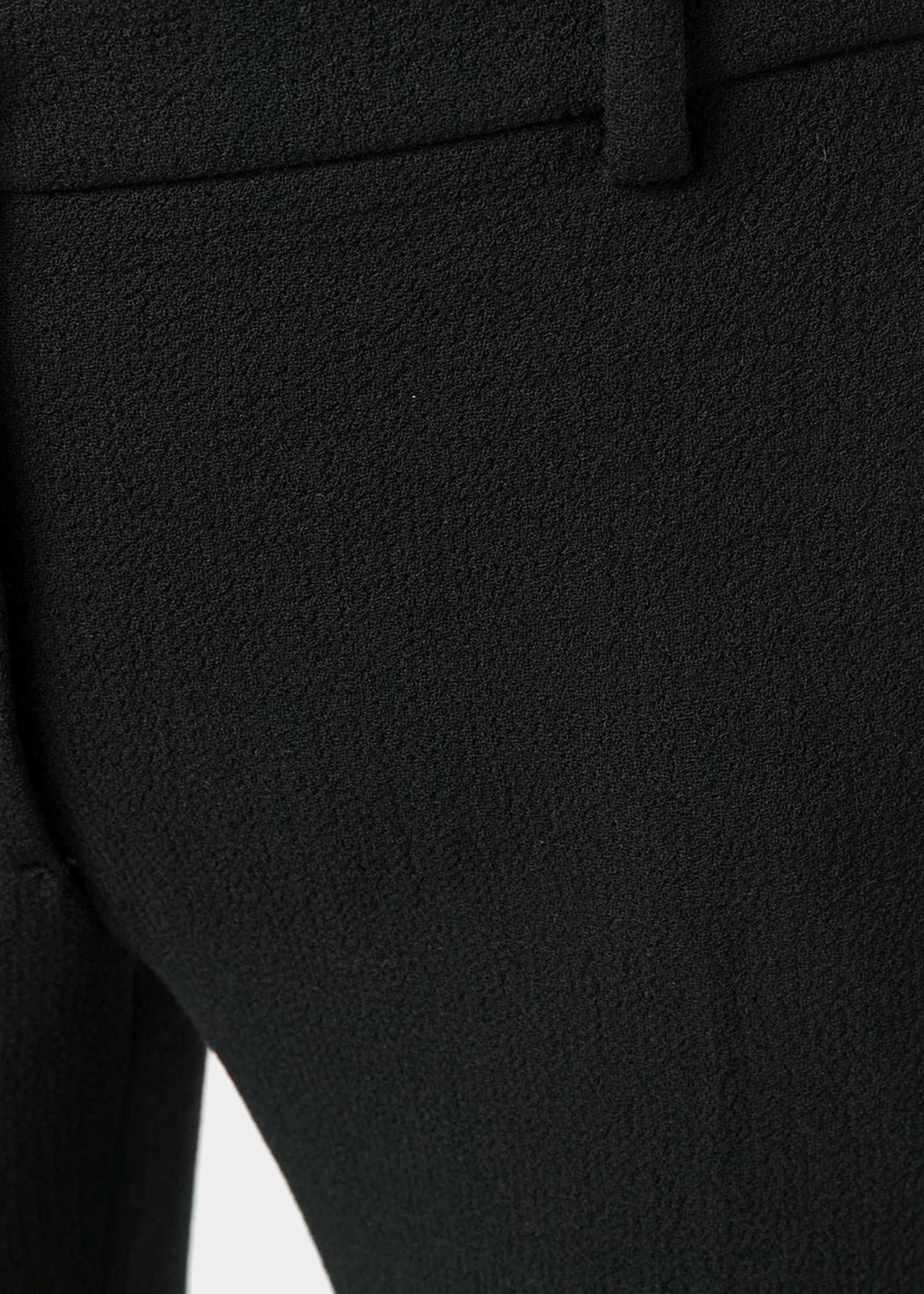 Pantalone zampa lana nera