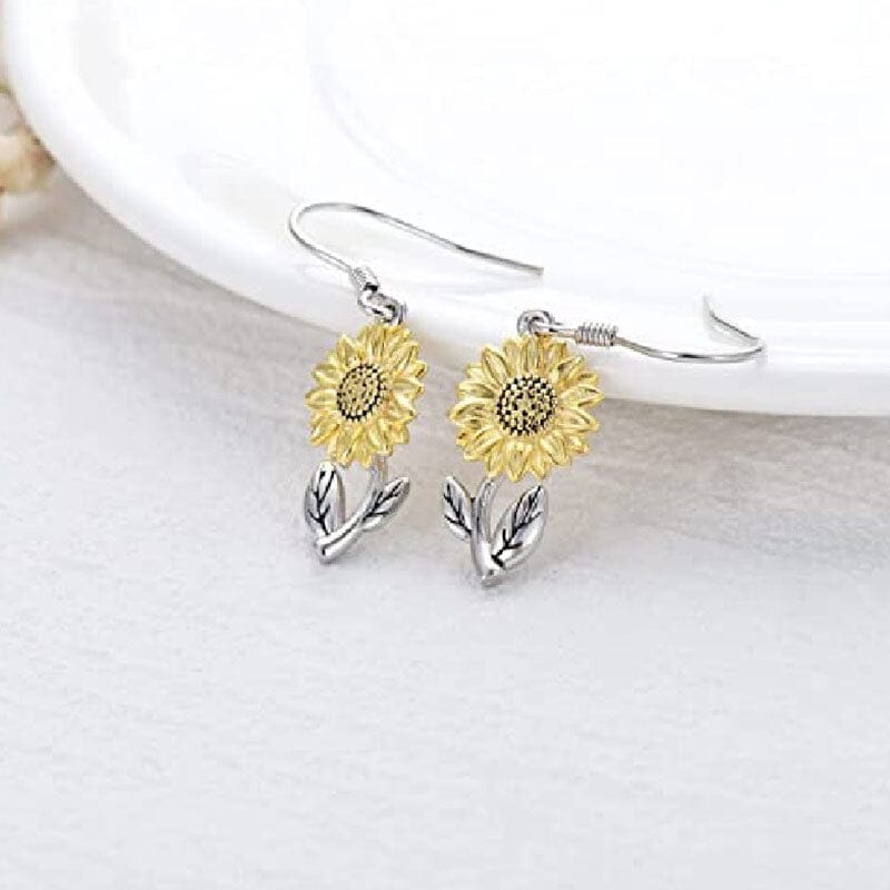 Sunflower Dangle Earrings