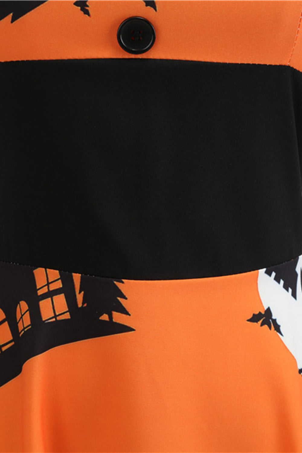 Orange Halter Halloween Vintage Dress