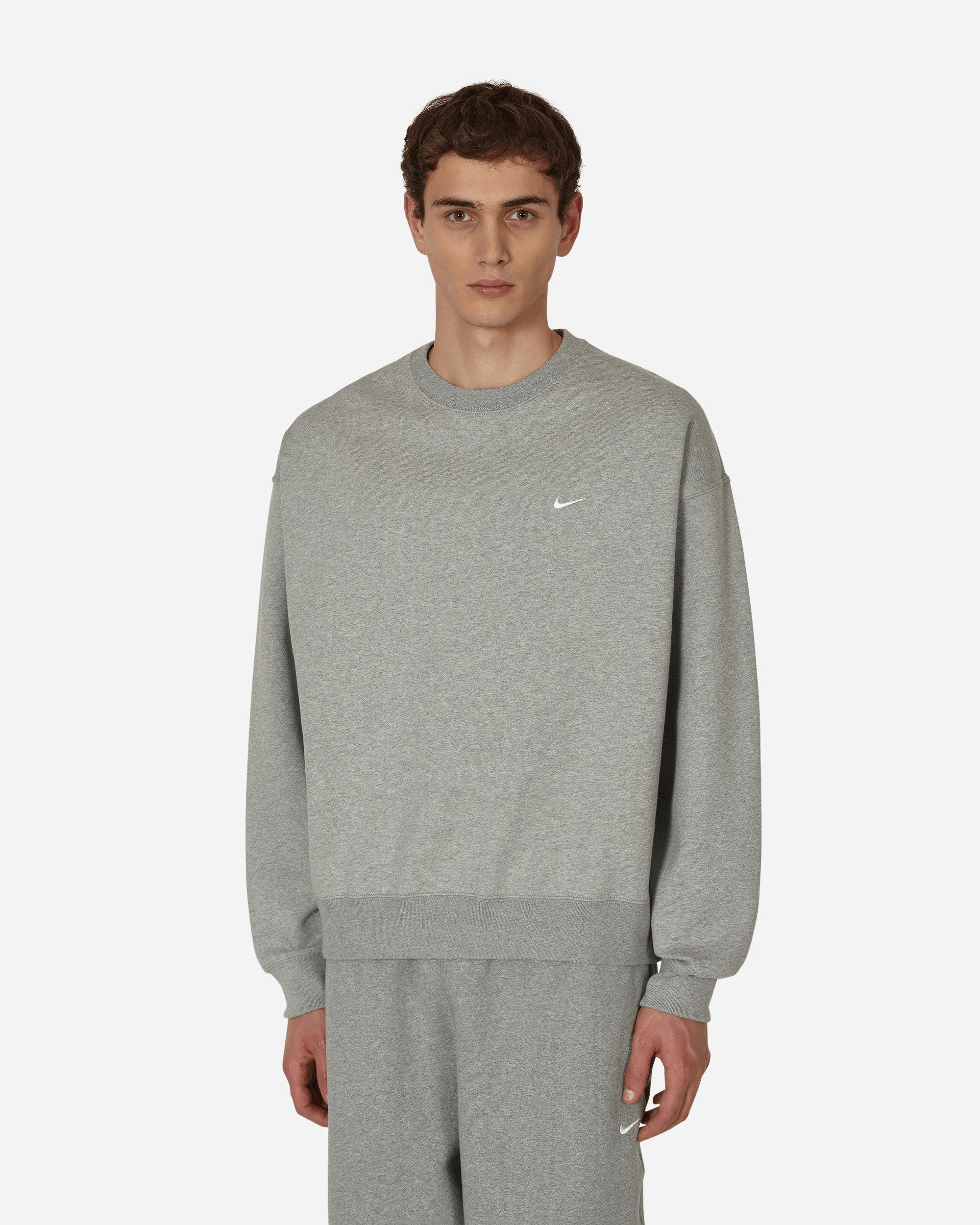 Solo Swoosh Crewneck Sweatshirt Grey