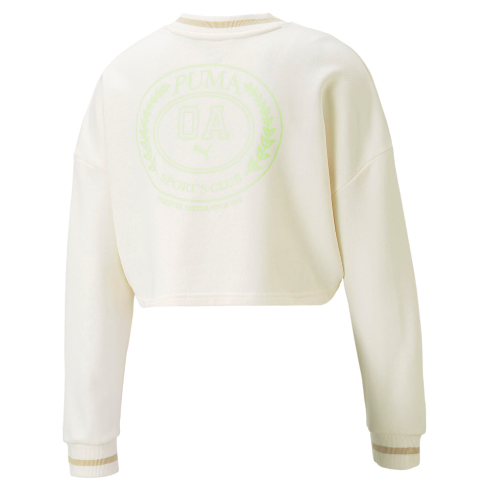 OA X Cropped Crew Neck Sweatshirt