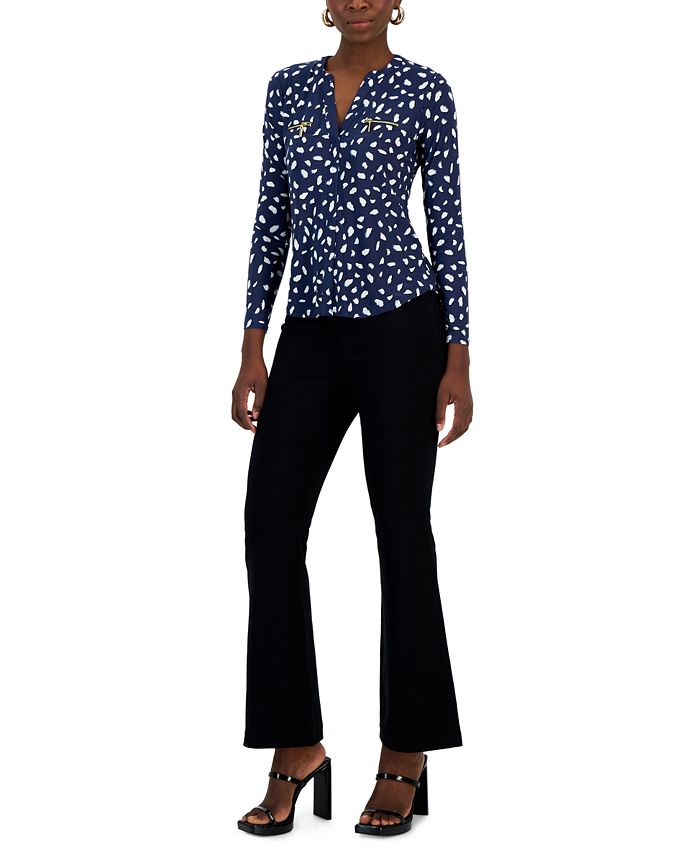 Petite High-Rise Flare Pants， Created for Macy's
