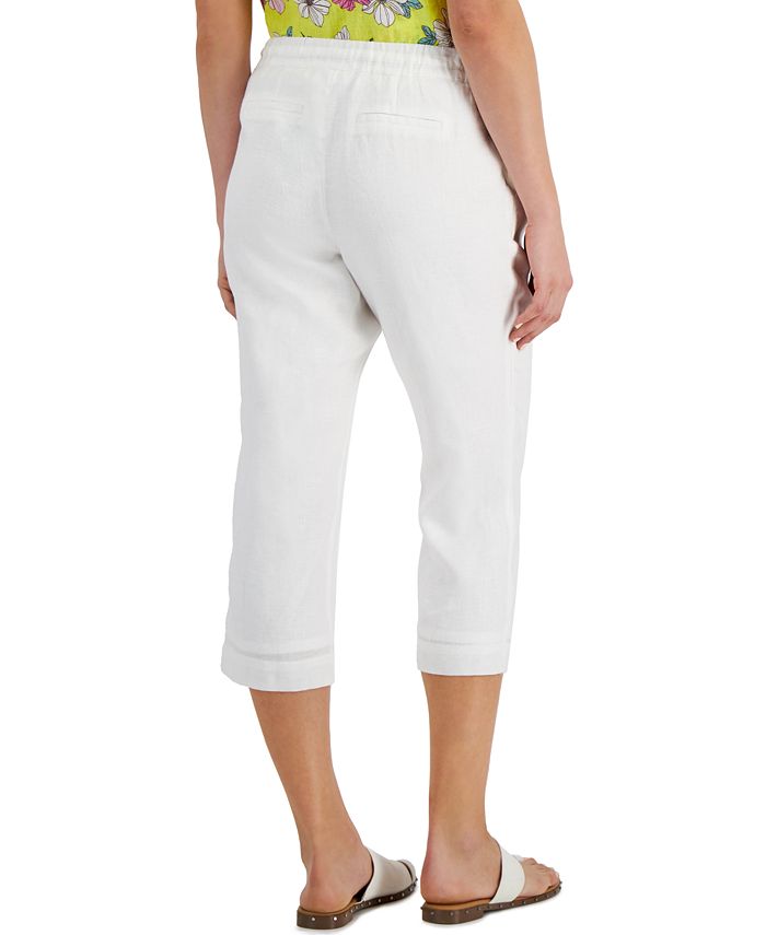 Women's Linen Cropped Pants， Created for Macy's