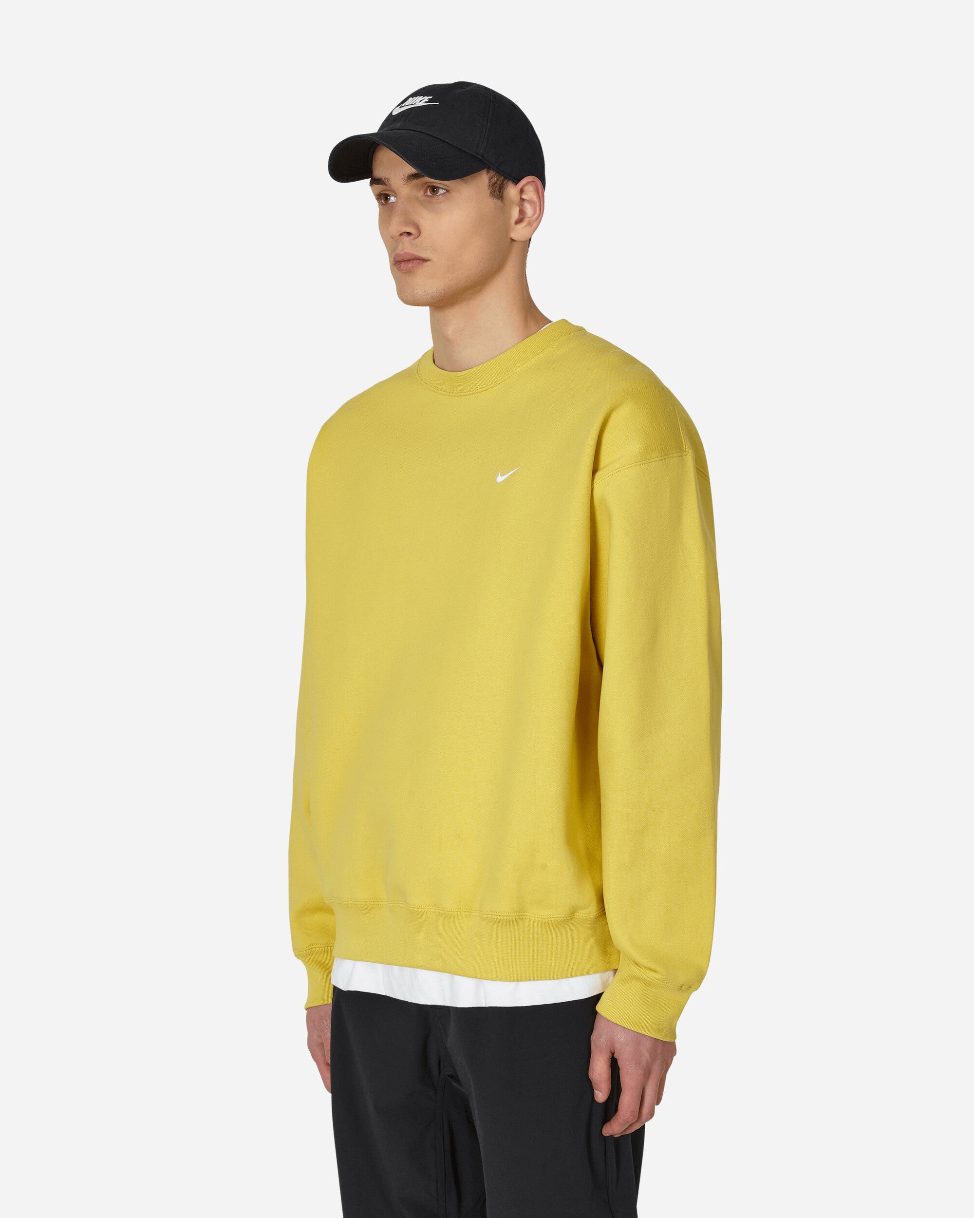 Solo Swoosh Crewneck Sweatshirt Yellow