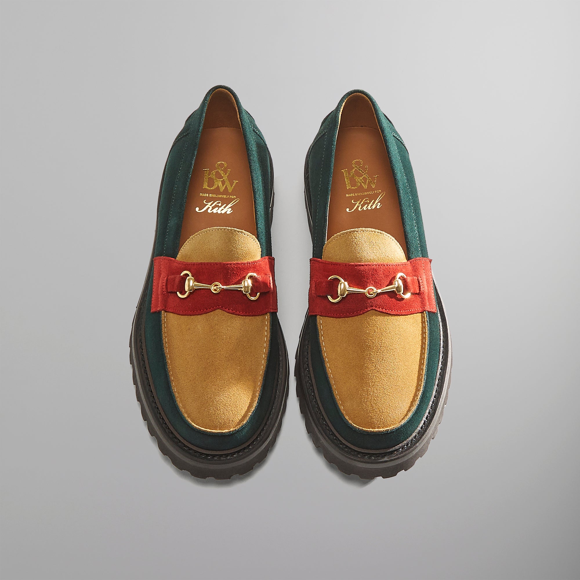 Kith for Blackstock & Weber The Mason Horse Bit Loafer - Emerald / Tan