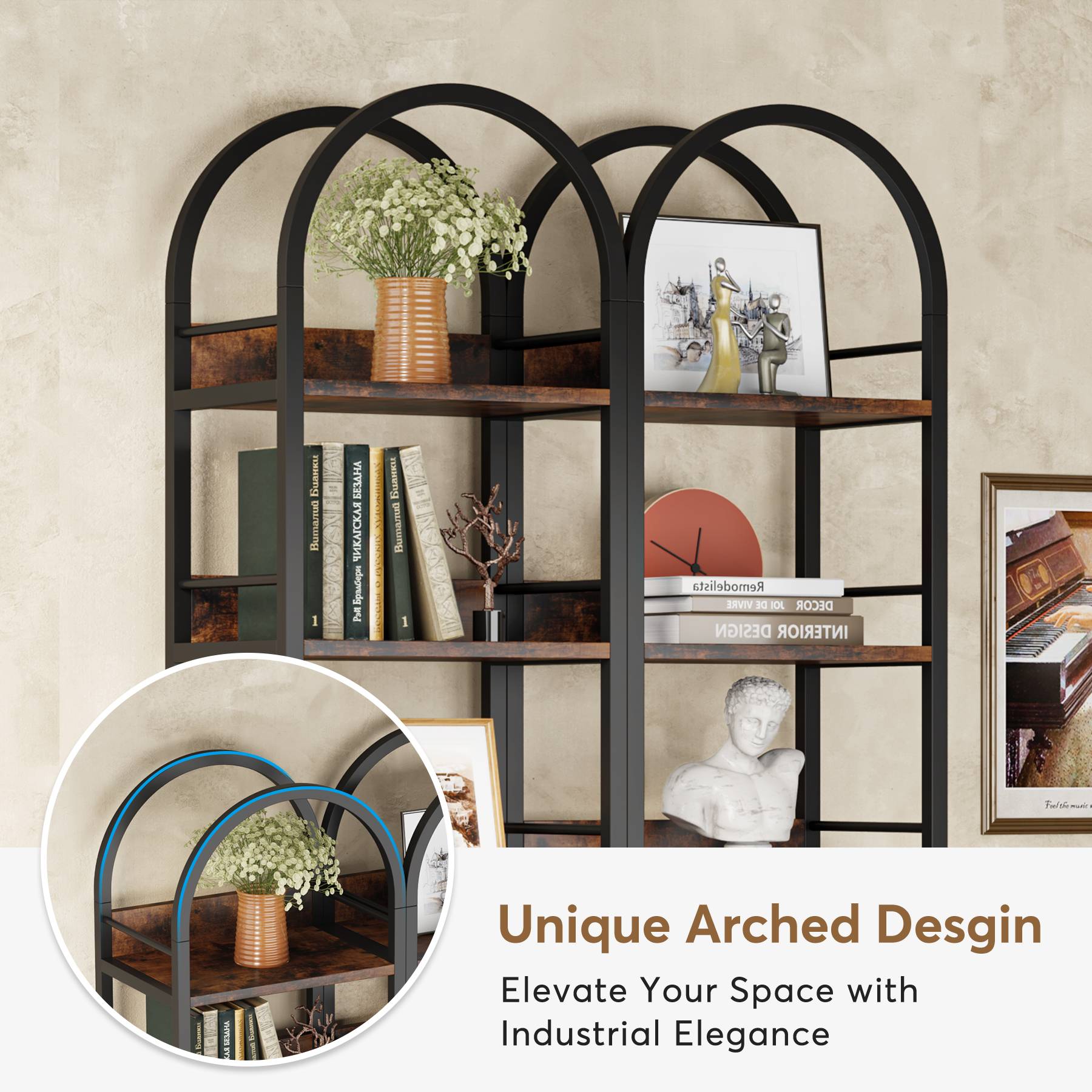 6-Tier Bookshelf, 78.7