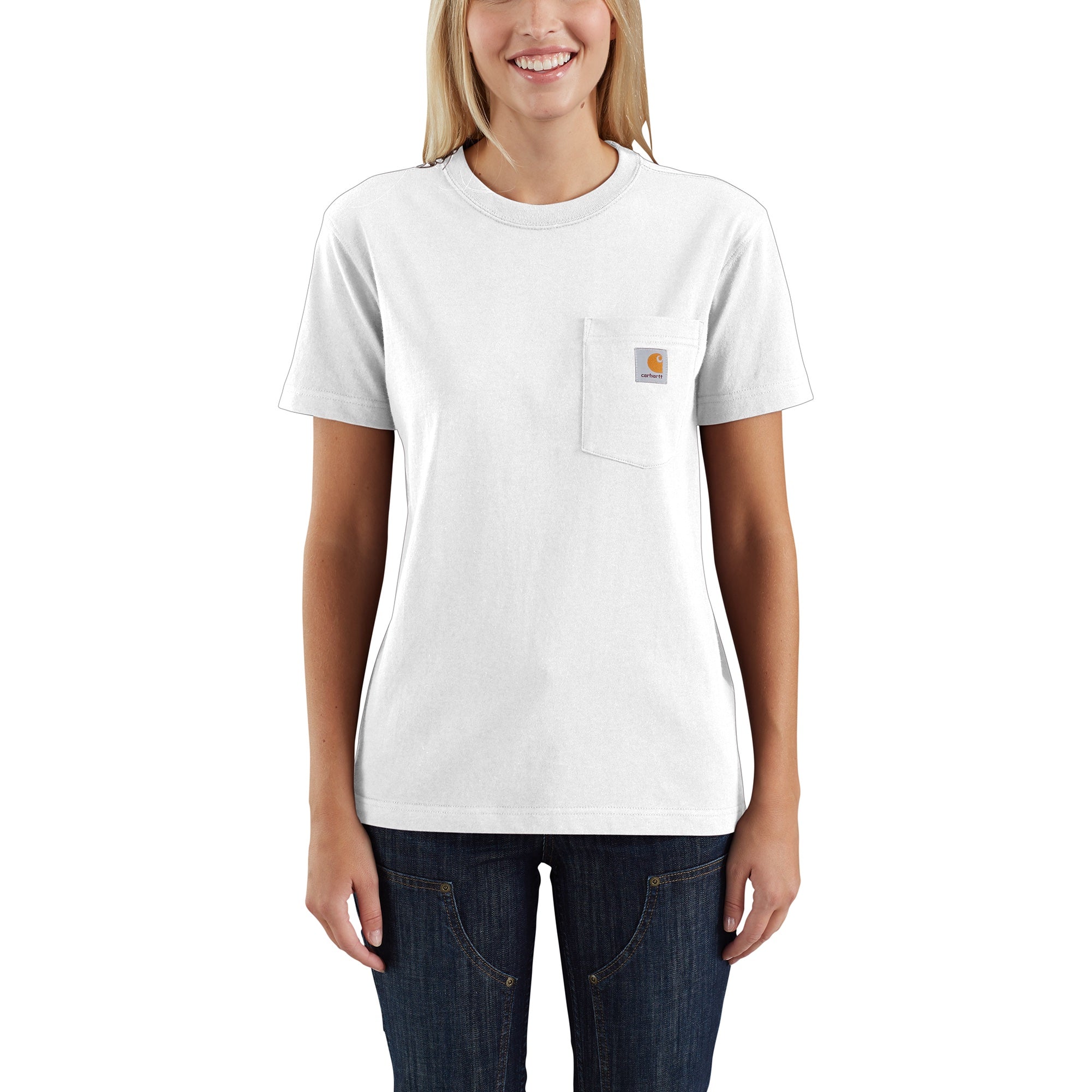 Carhartt Women's Short Sleeve Pocket T-Shirt_White