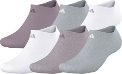 adidas Women's Athletic Cushioned 6-Pack No Show Socks