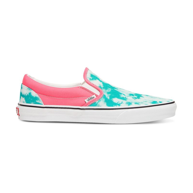 Customs Teal Acid Wash Slip-On Wide