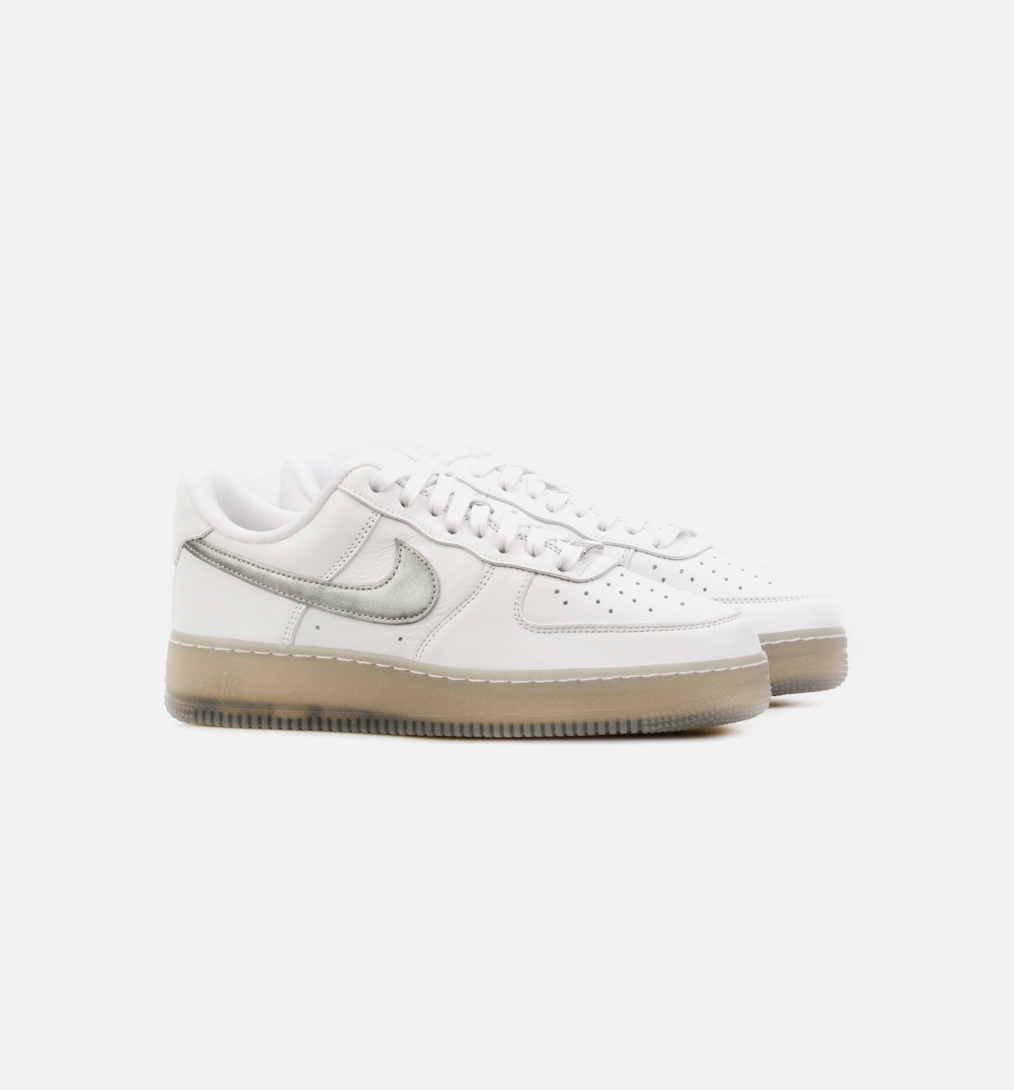 Air Force 1 Low PRM White Metallic Mens Lifestyle Shoe - White/Grey