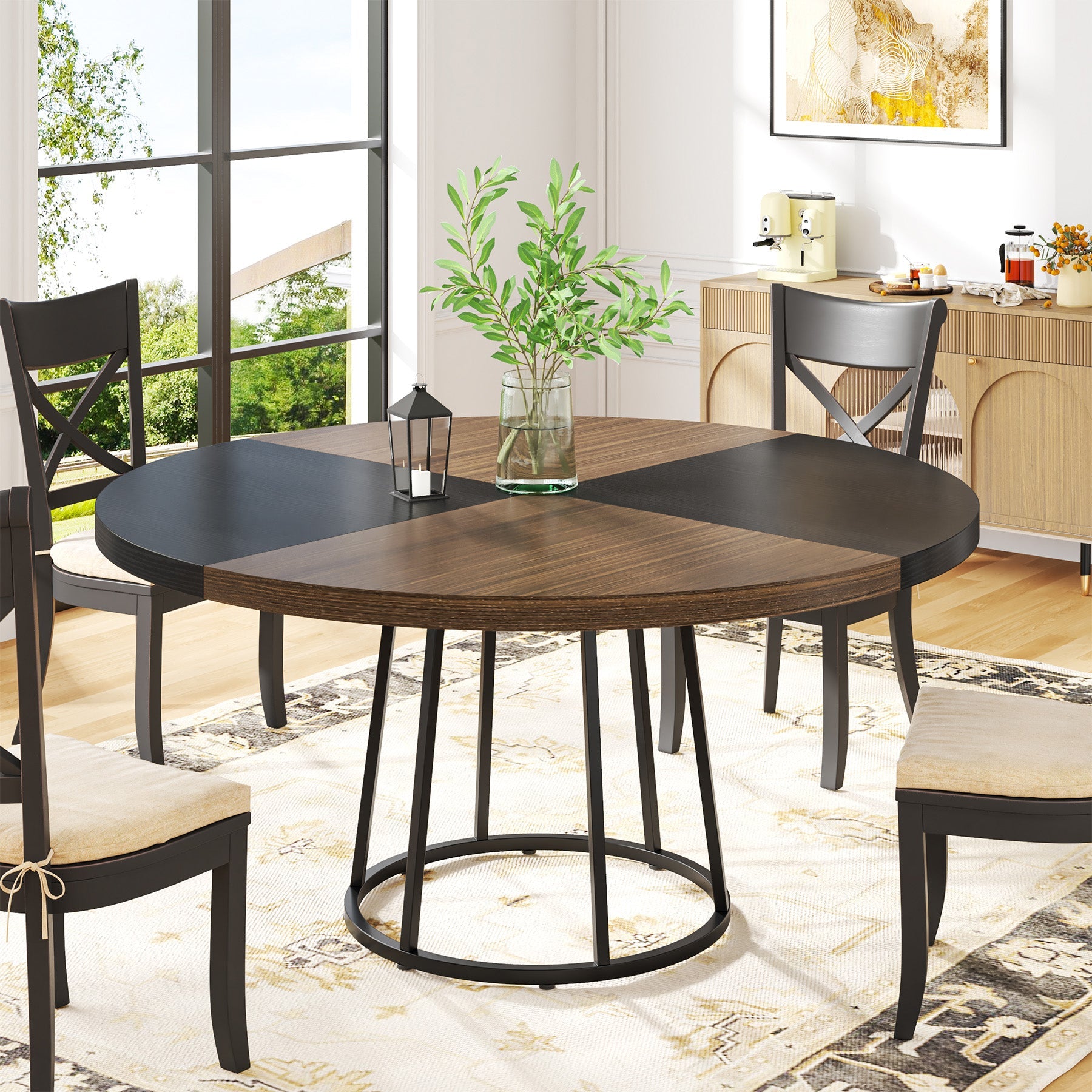 Round Dining Table for 4 People, 47