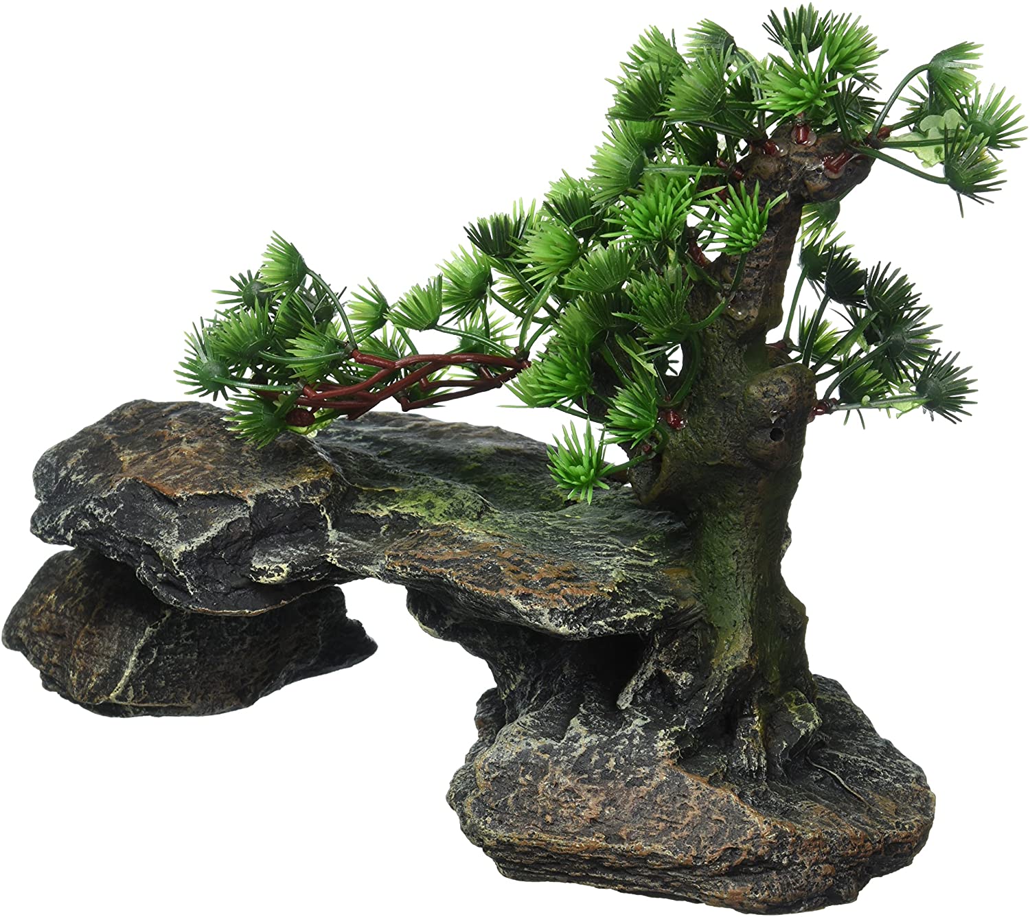 PennPlax DecoReplicas Bonsai Tree on Rocks Aquarium Decoration Saf