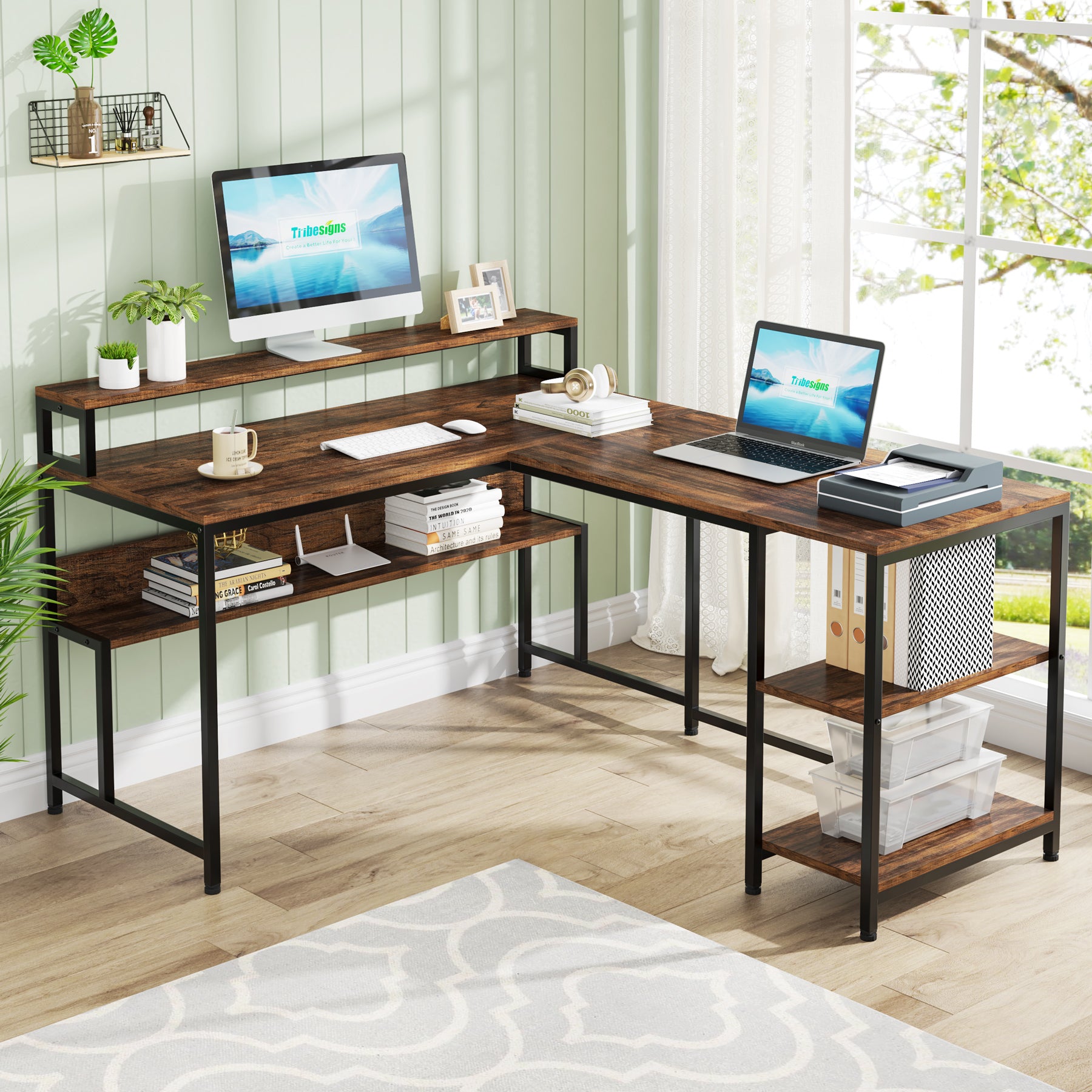 Reversible L-Shaped Desk, 59