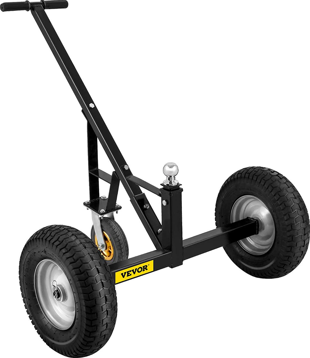 VEVOR Adjustable Trailer Dolly， 800 lbs Capacity， 15.7 -23.6 Adjustable Height， 2 Ball Trailer Mover with 16 Wheels， Heavy-Duty Tow Dolly for Car， RV， Boat
