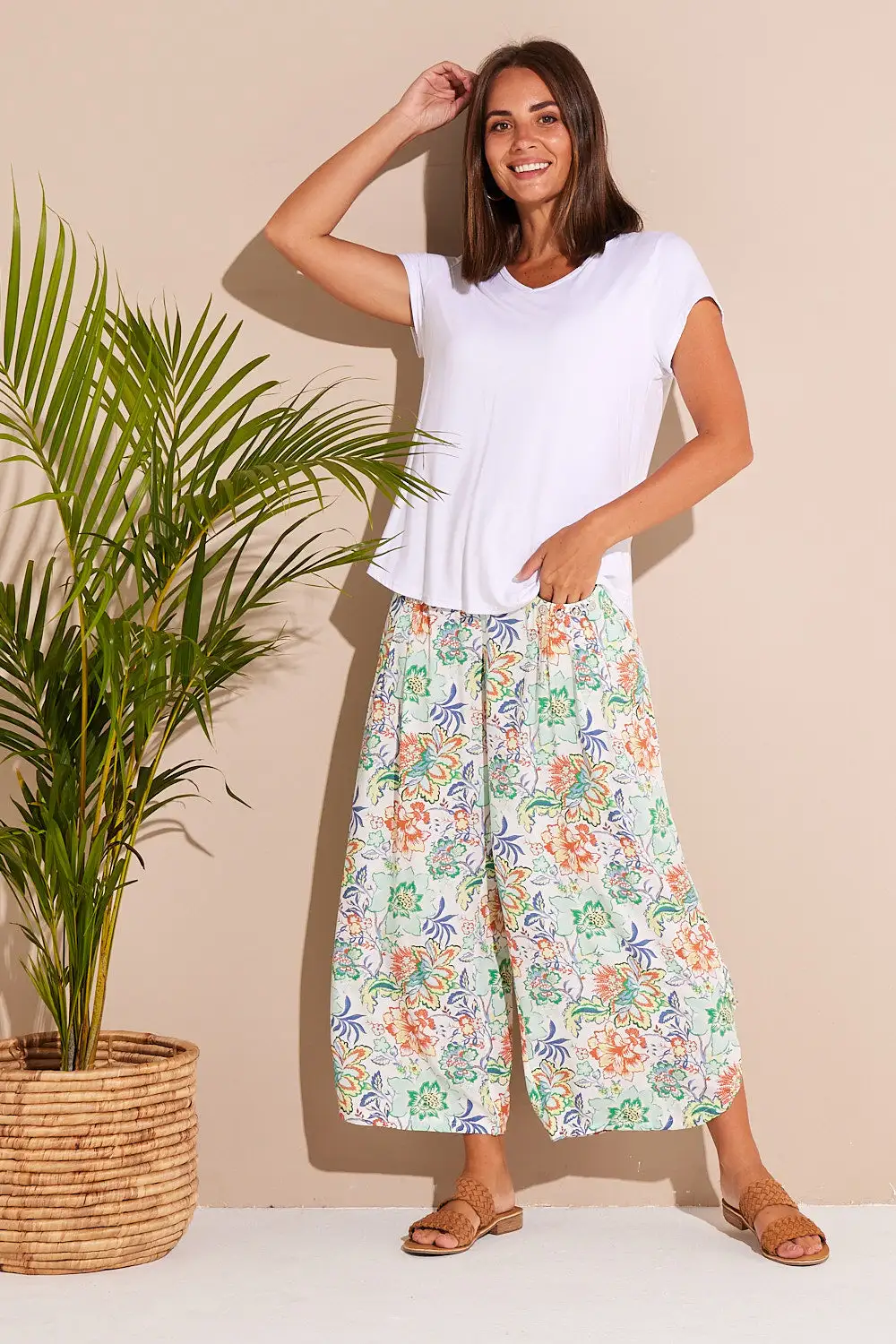 Cheyenne Pants - Floral Green