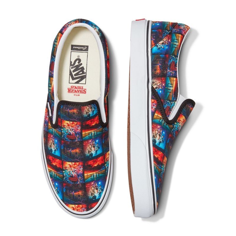 Vans X Stranger Things Customs Poster Art Slip-On