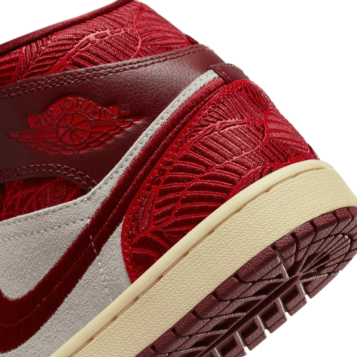 Wmns Air Jordan 1 Mid SE 'Tiki Leaf Red'