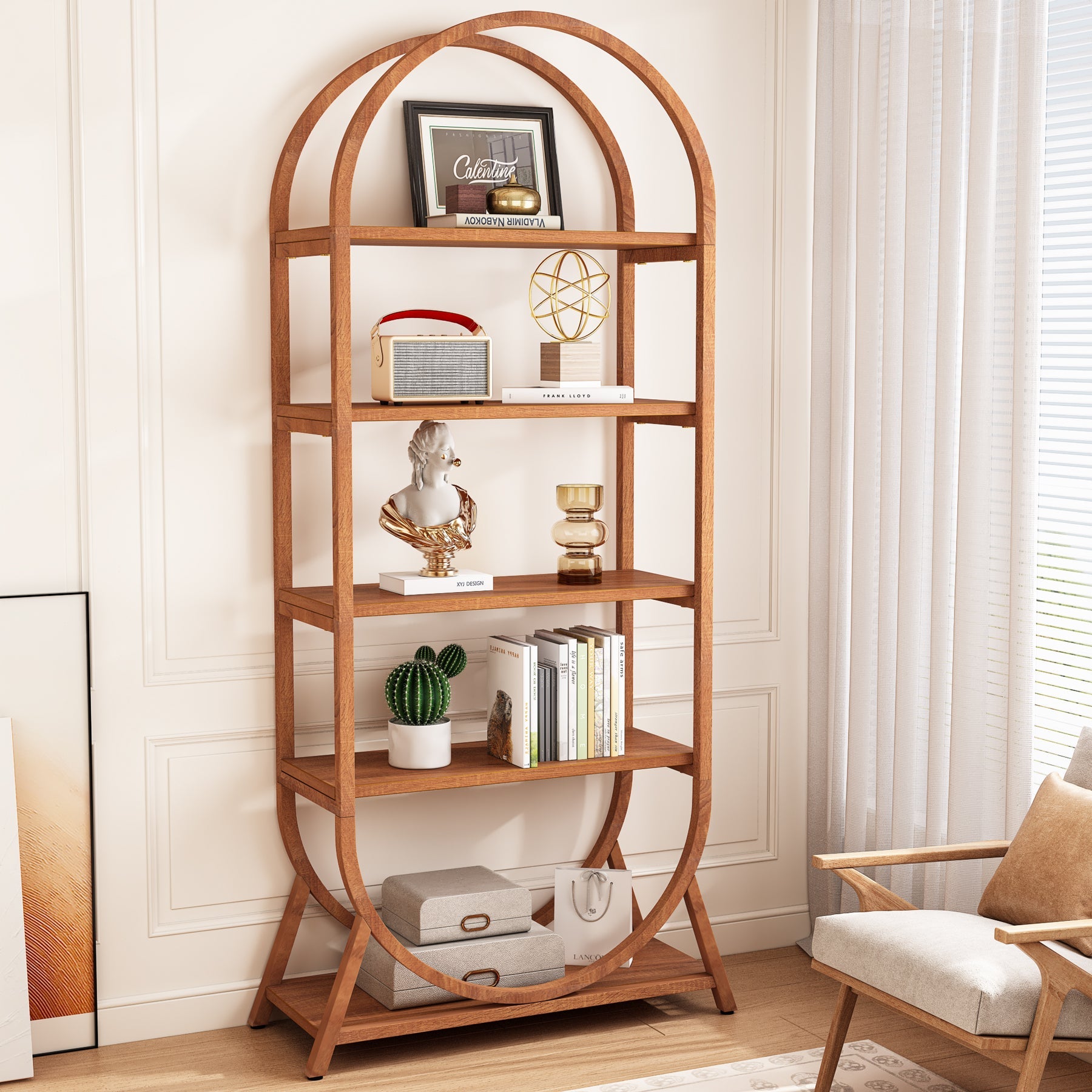 5-Tier Bookshelf, 70.8