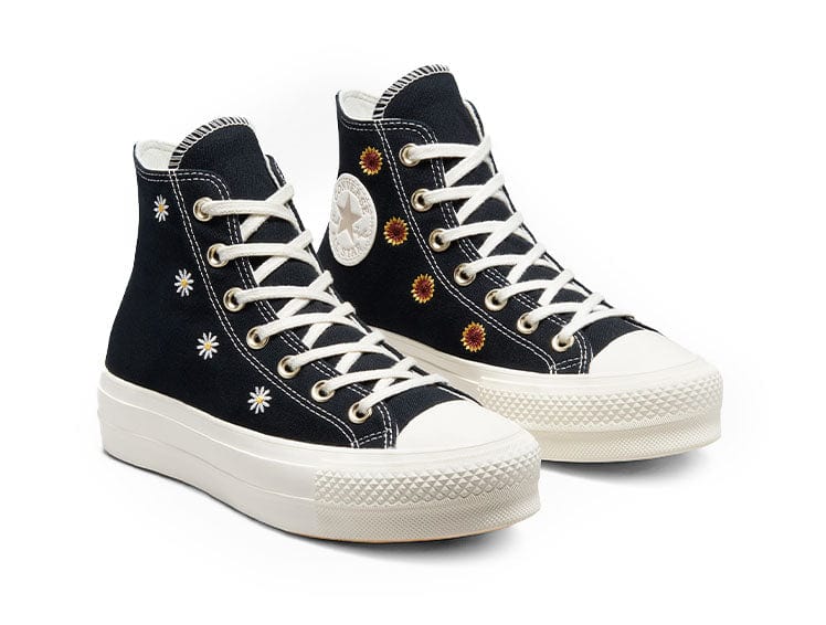 Converse Chuck T Plataforma Womens Negro