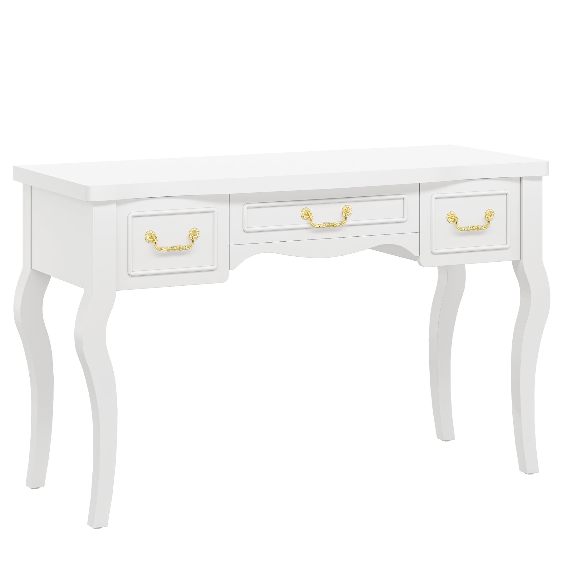 Modern Makeup Vanity Dressing Table with 3 Drawers (Without Stool and Mirror)