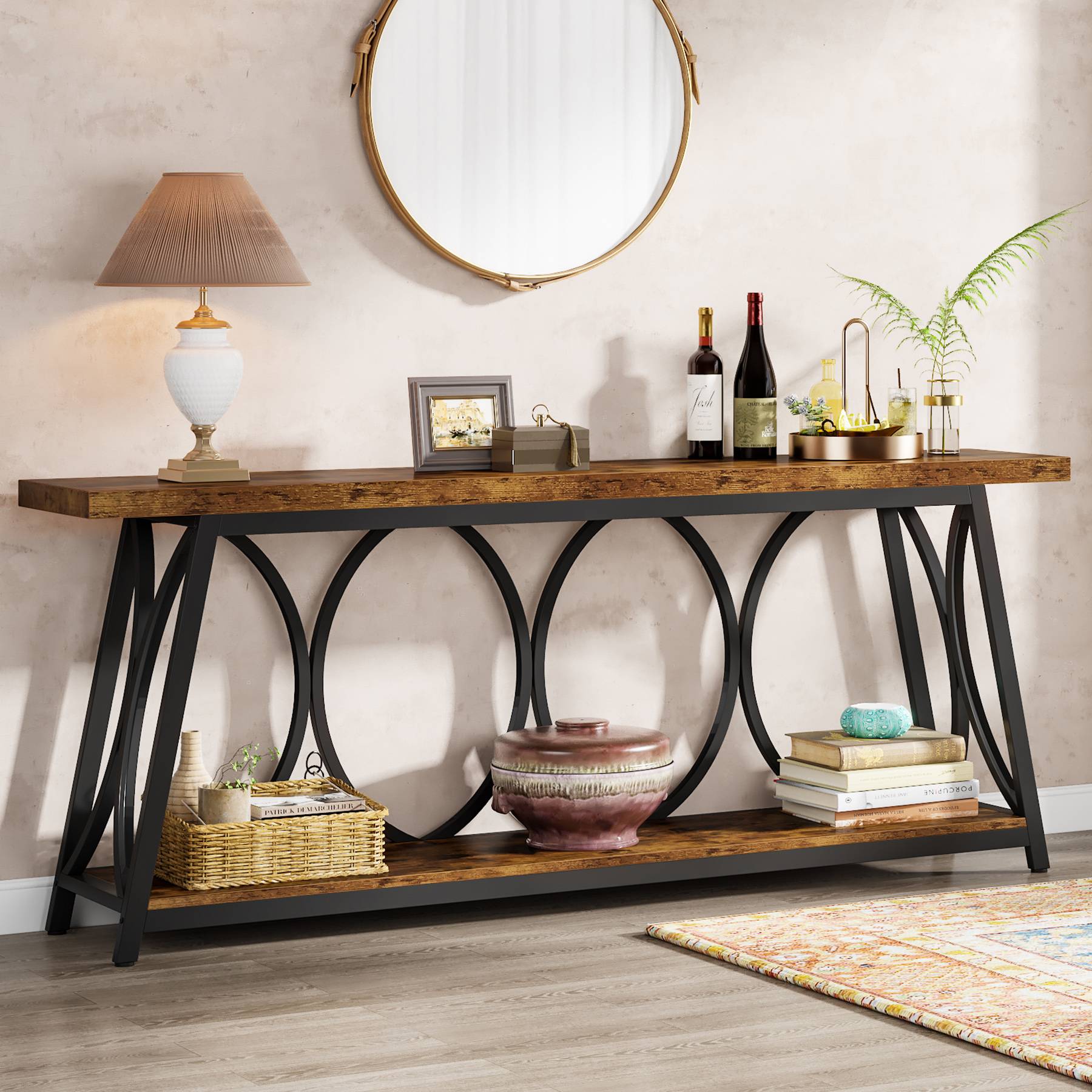 2-Tier Console Table, 70.9