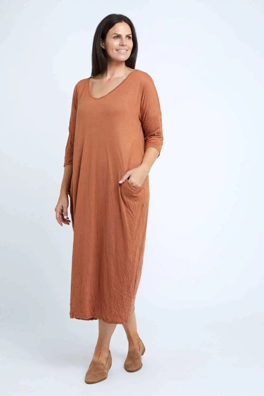 Elvira Dress - Tobacco