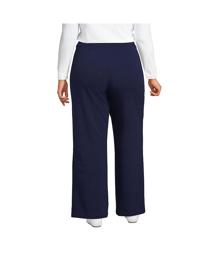 Women's Plus Size Starfish Mid Rise Wide Leg Pull On Pants