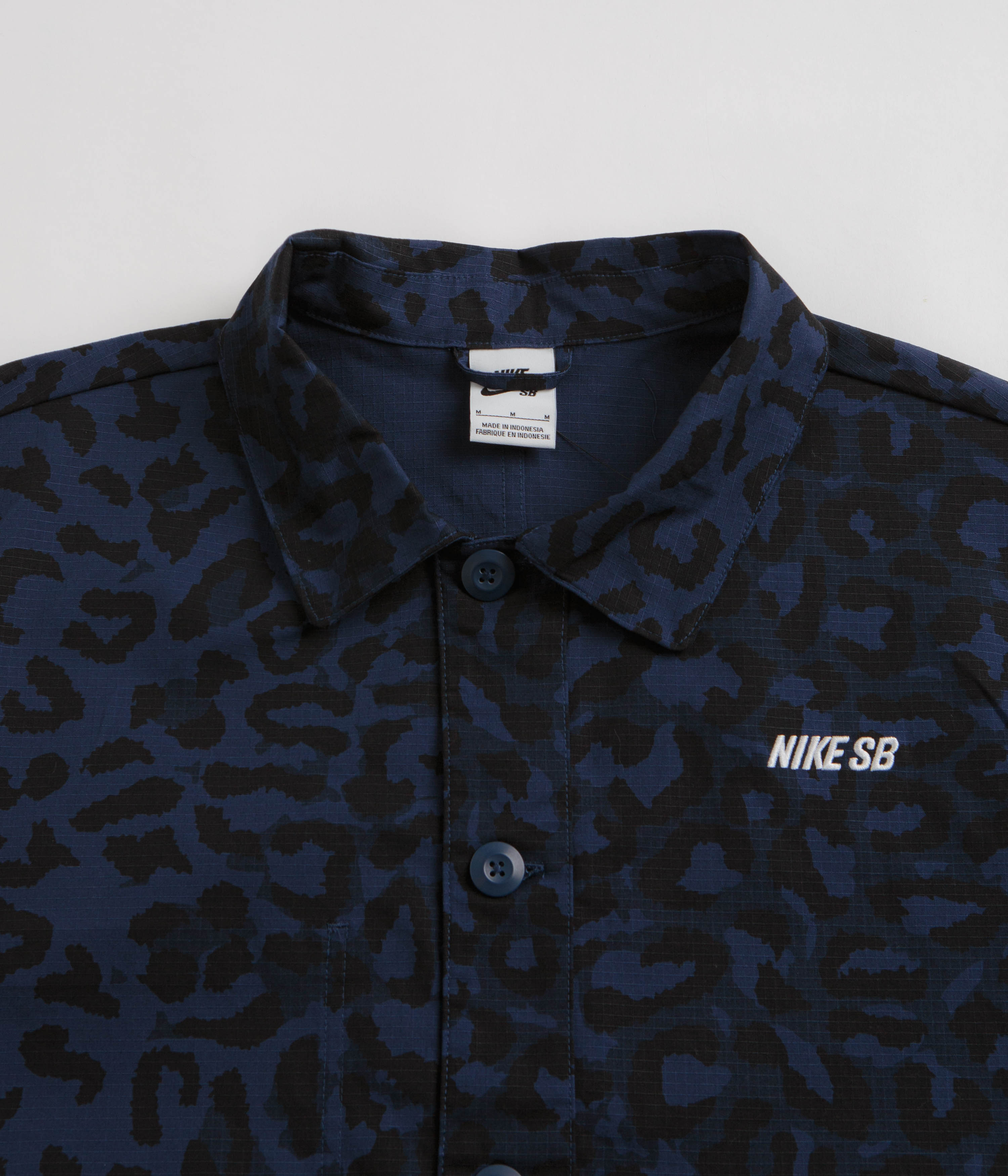 Nike SB Print Chore Jacket - Midnight Navy / White