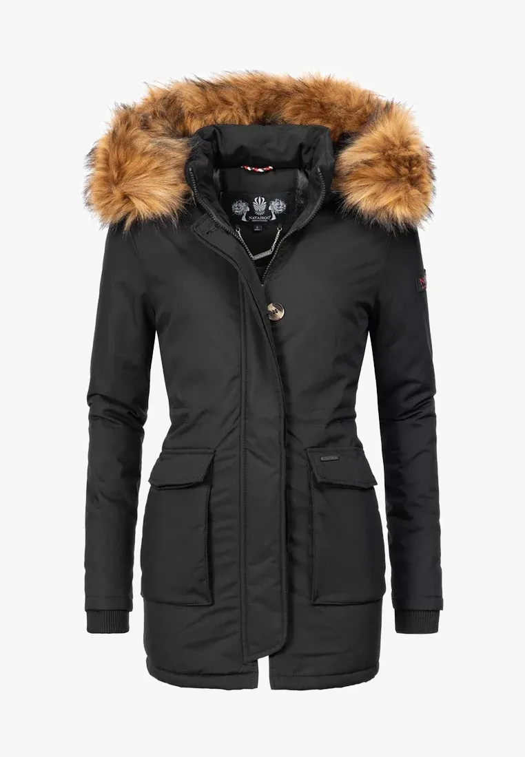 Women's windproof parka gray