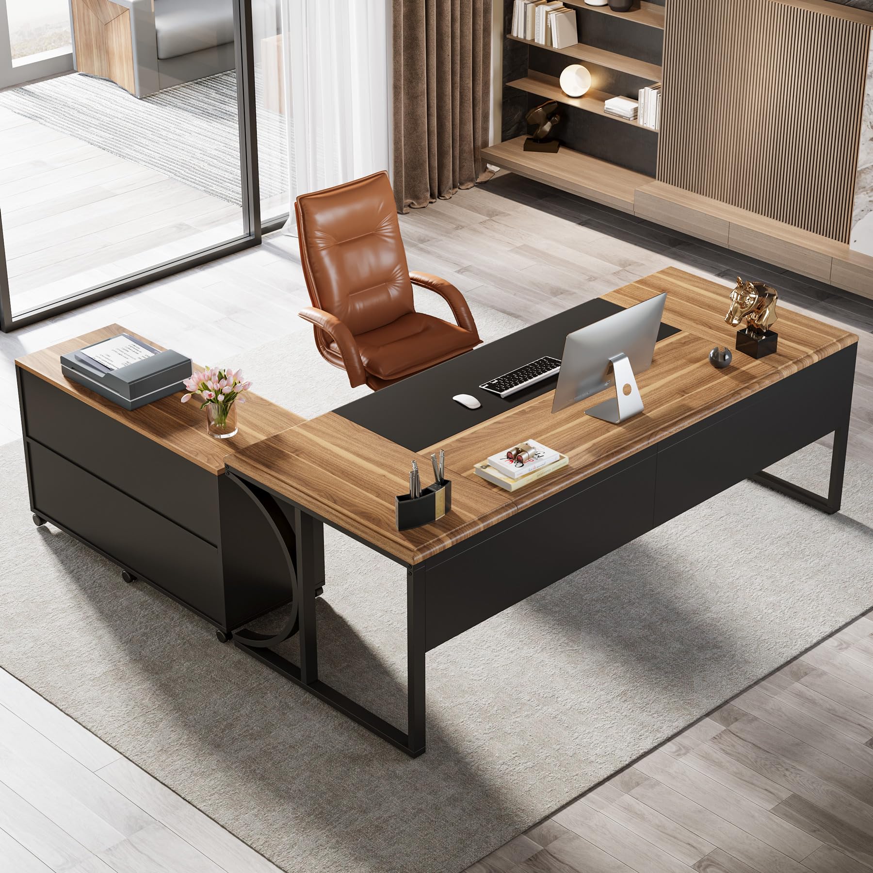 L-Shaped Executive Desk, 63