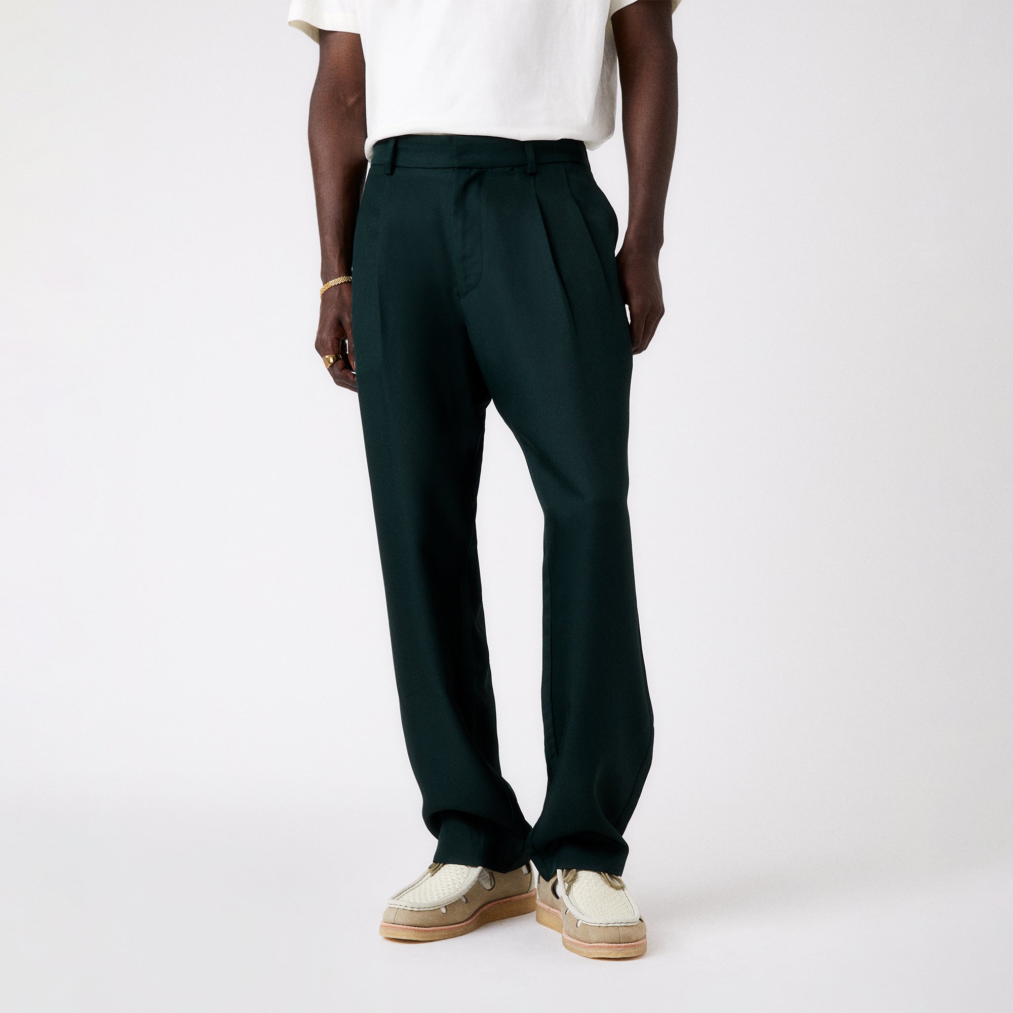 &Kin Pleated Ari Trouser - Stadium