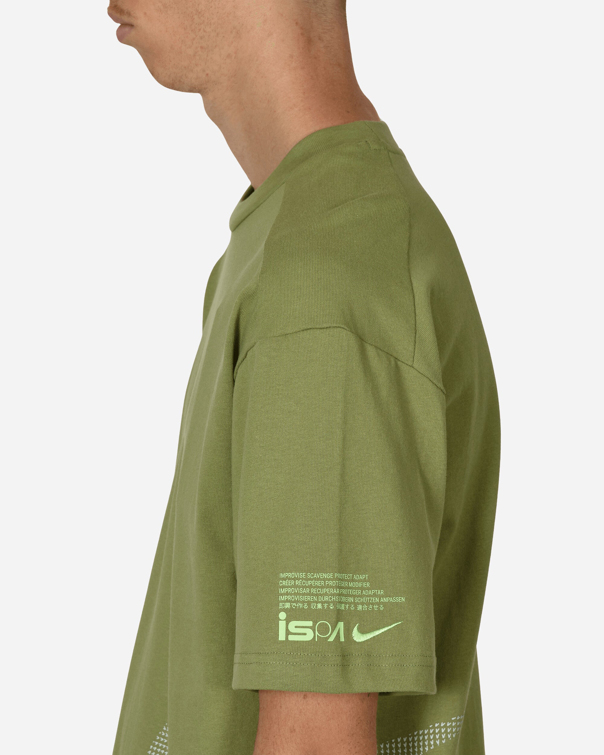 ISPA T-Shirt Alligator / Ghost Green / Light Silver