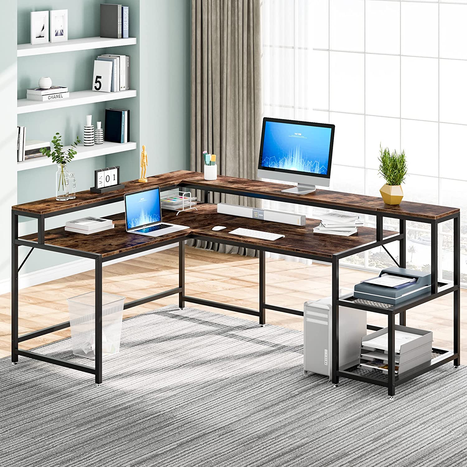 Reversible L-Shaped Desk, 69