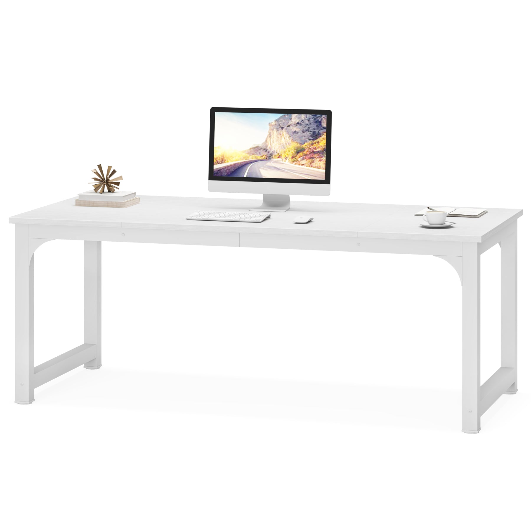 Simple Conference Table, Rectangular Meeting Table Computer Desk