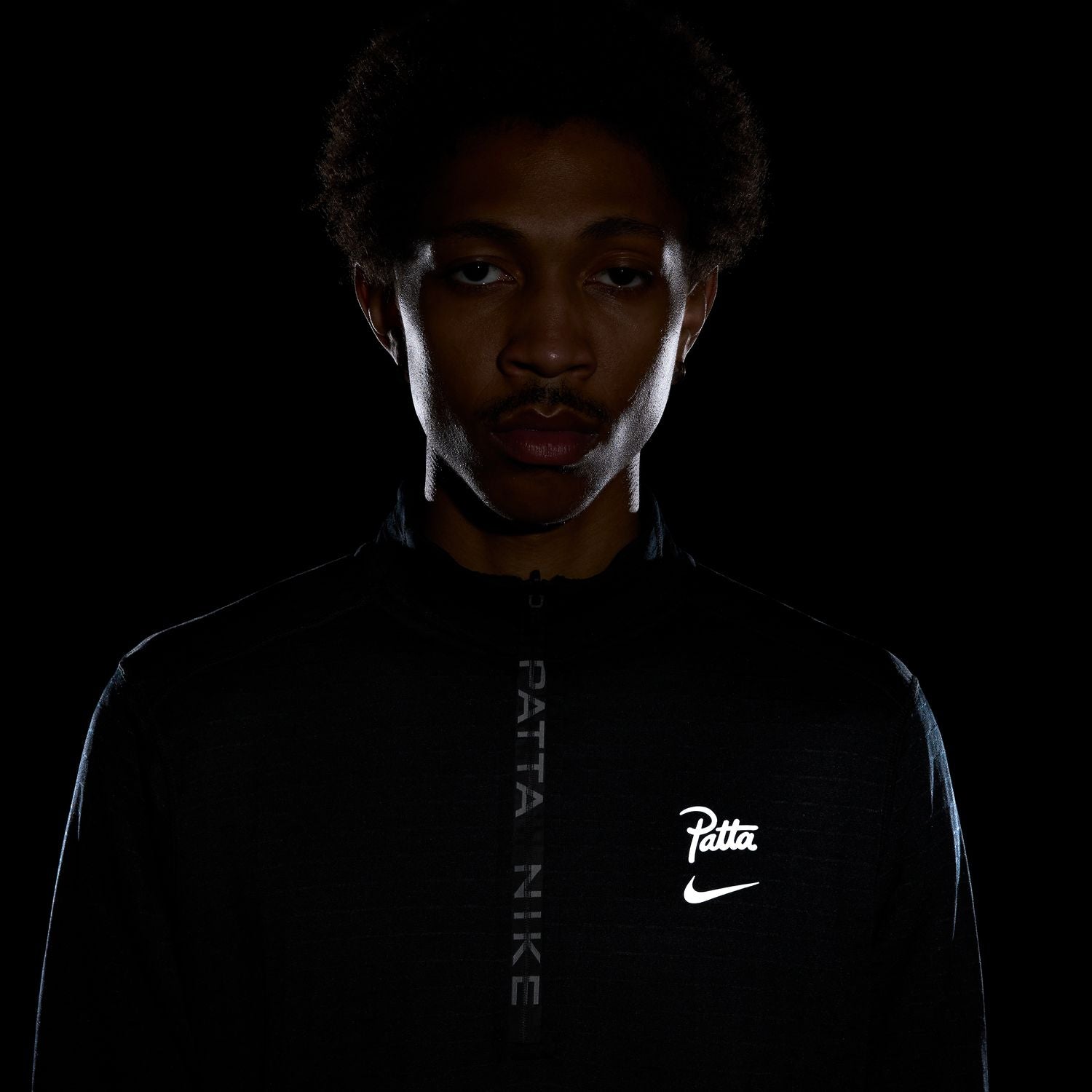 + Patta Half-Zip Long-Sleeve Top 'Black'