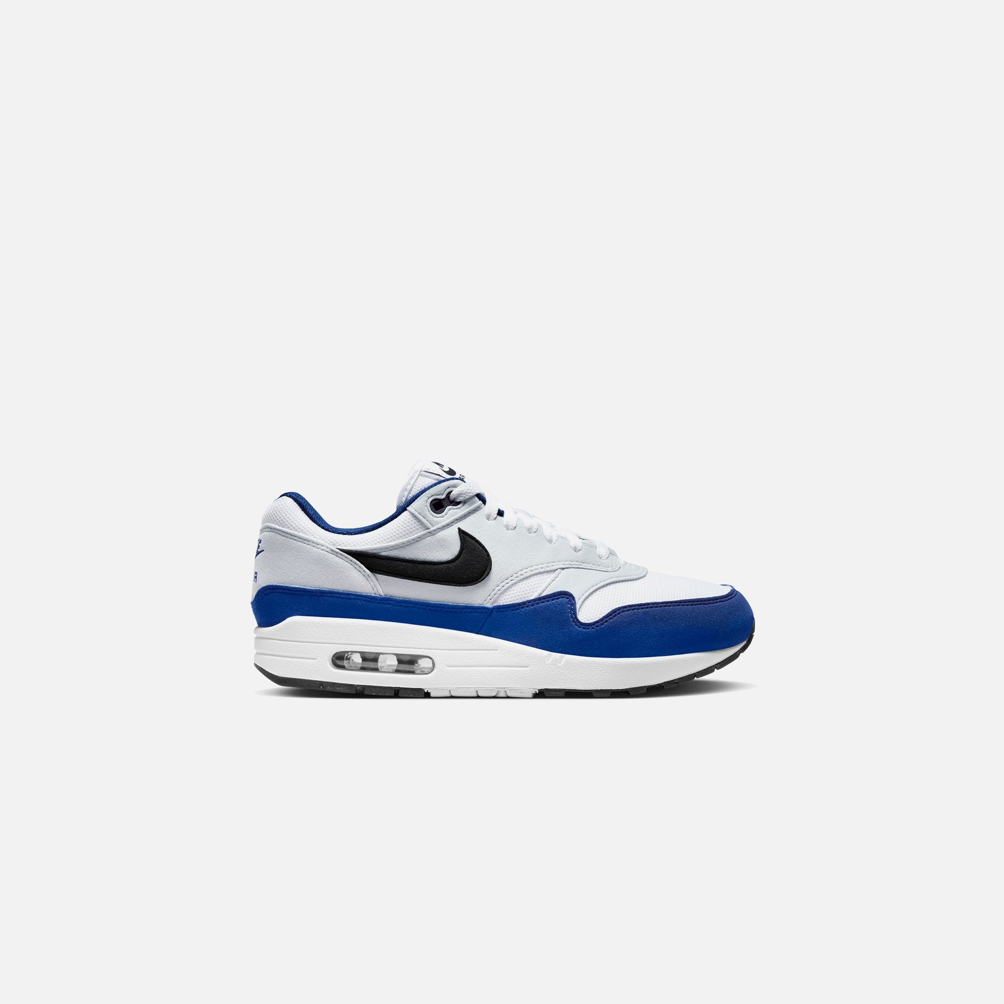 Nike Air Max 1 - White / Black / Deep Royal Blue