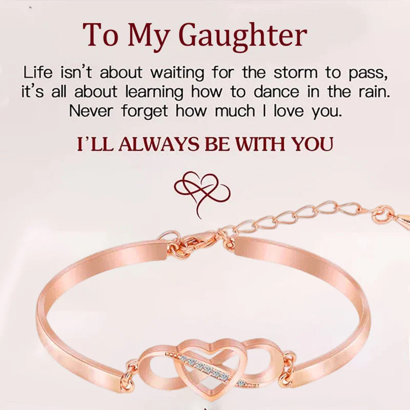 Always Remember I Love You Forever Love Heart Bracelet