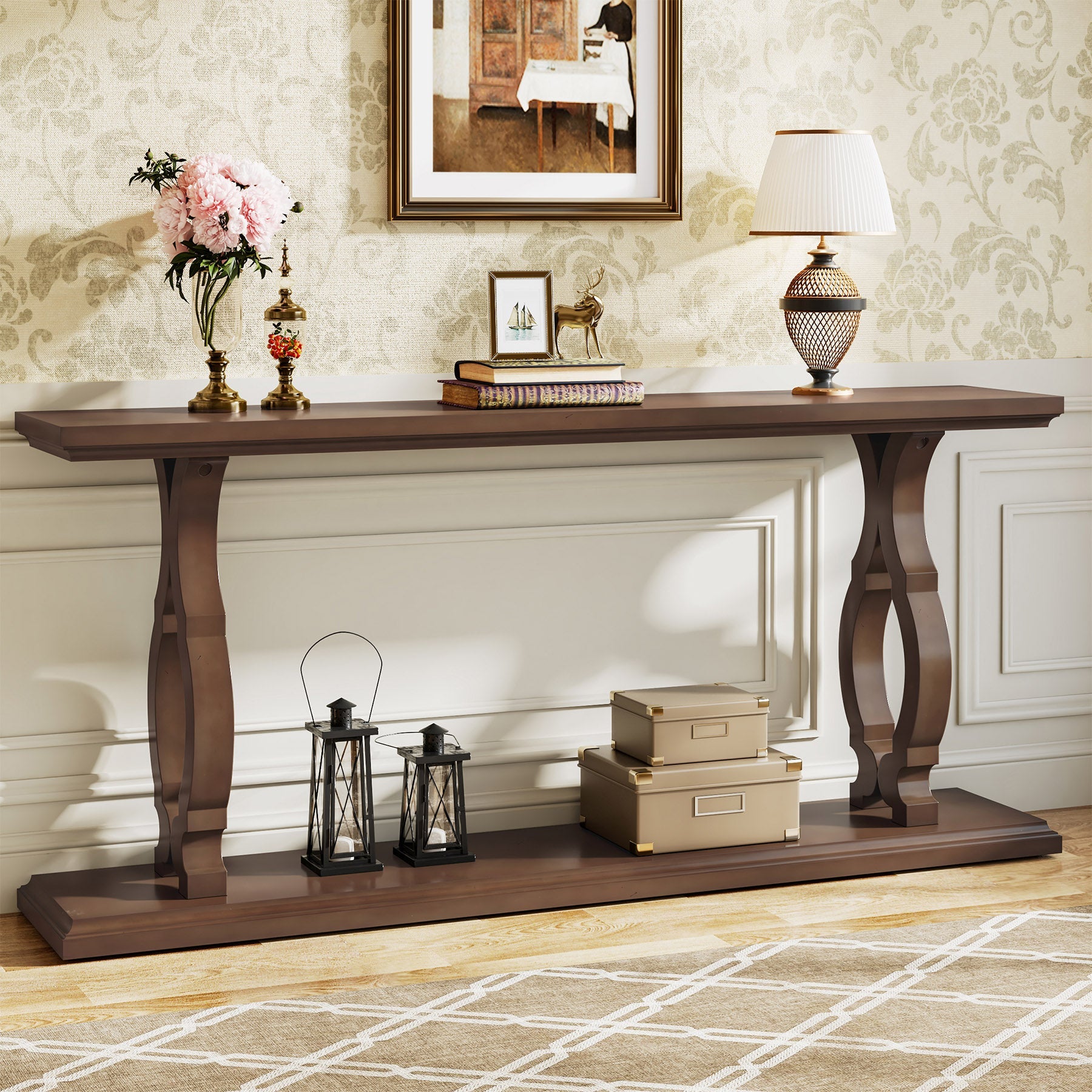 Wood Console Table, 63