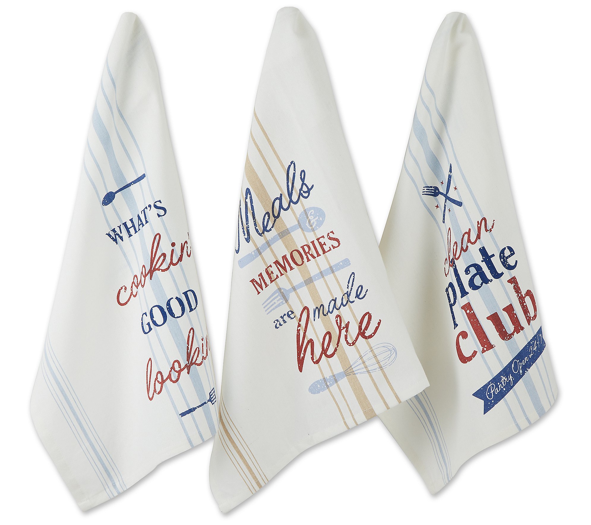 Design Imports Set of 3 Printed What's Cookin'itchen Towels