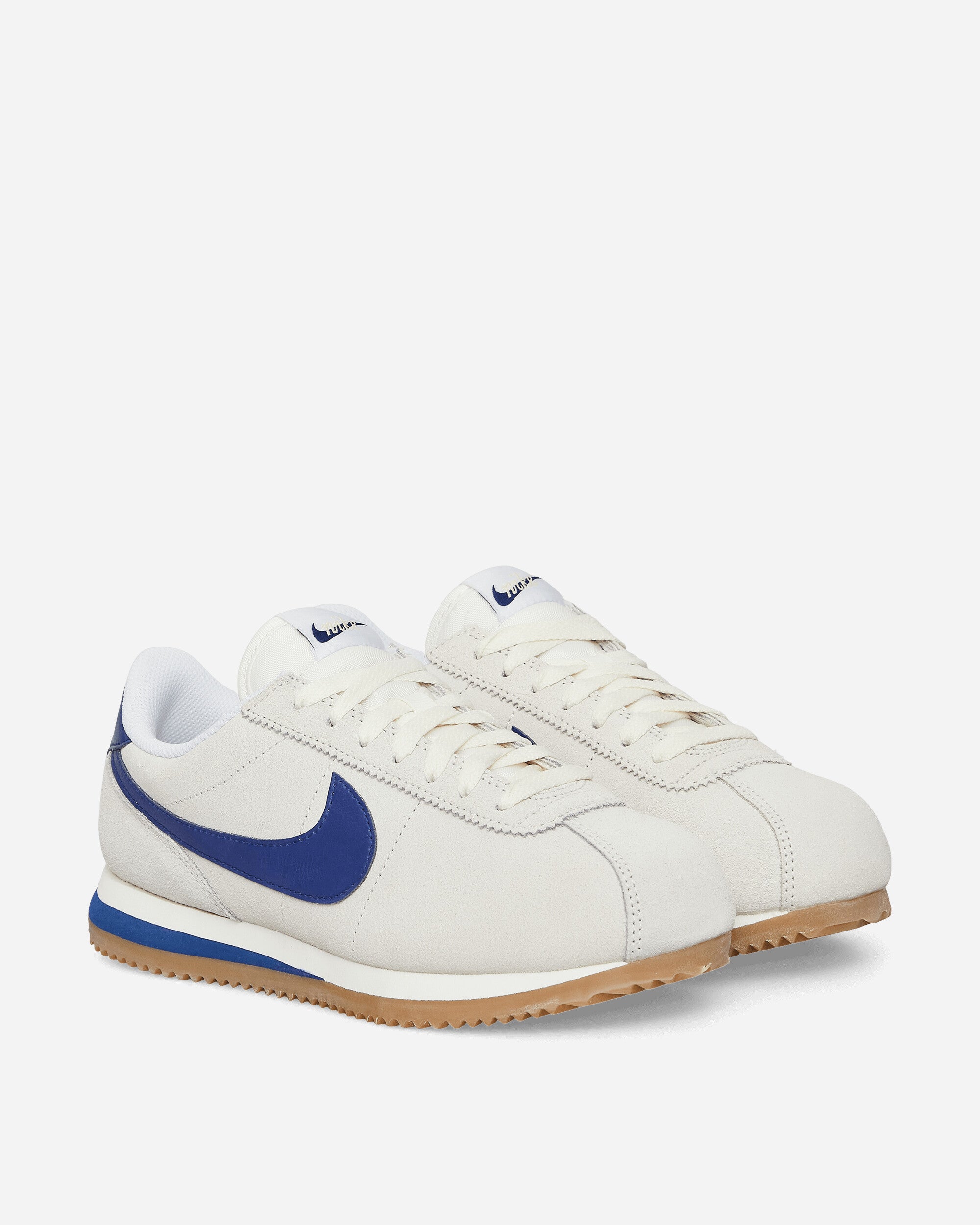 WMNS Cortez Sneakers Pale Ivory / Deep Royal Blue