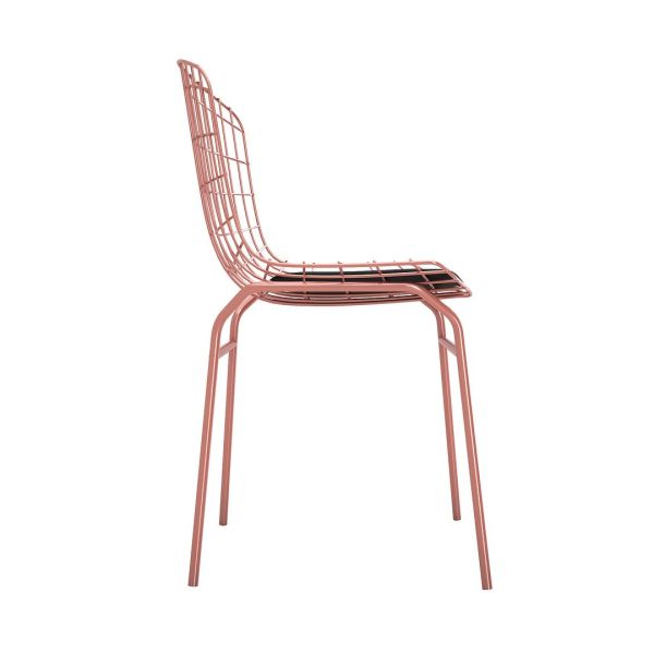 Madeline Chair in Rose Pink Gold and Black