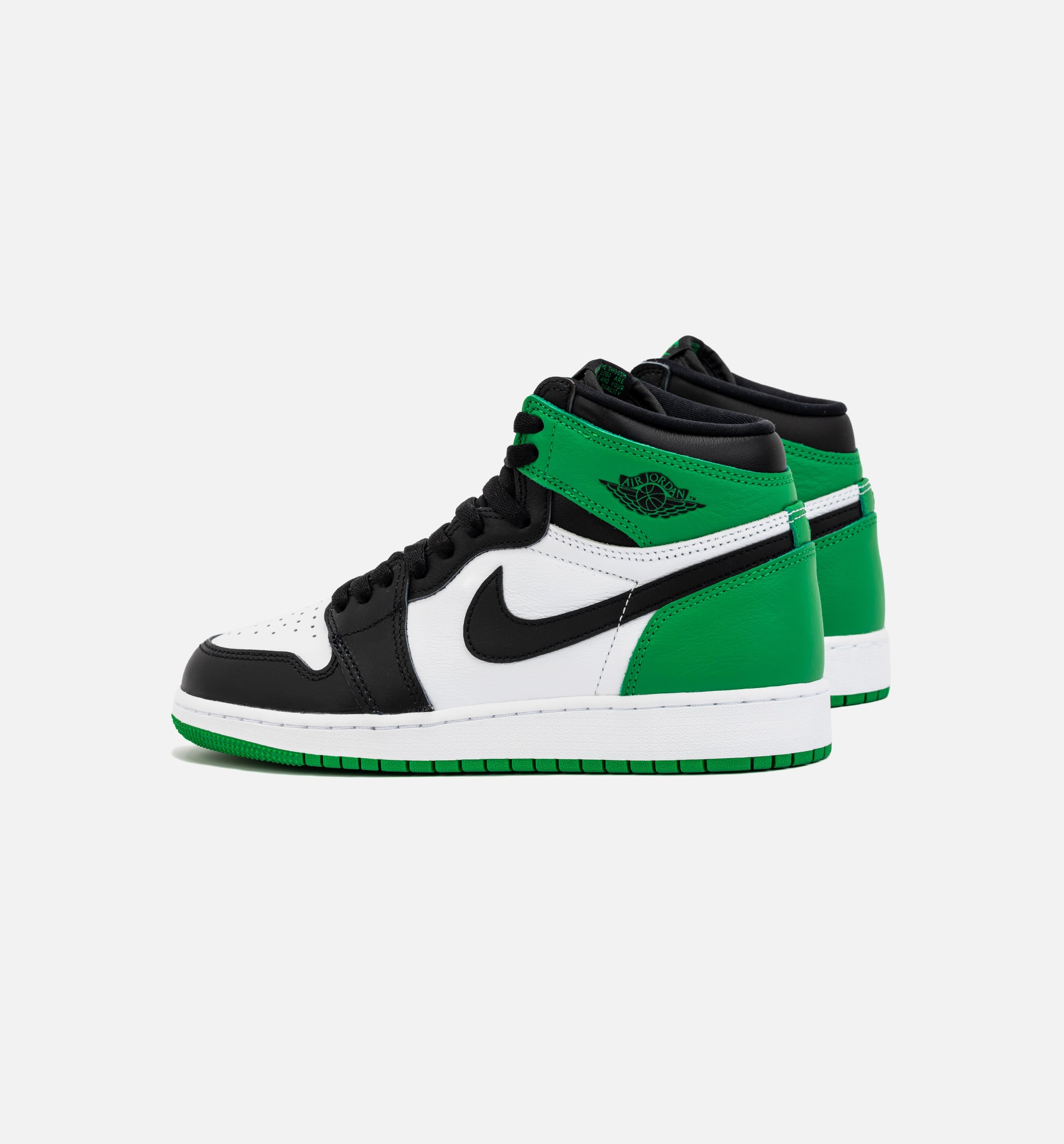 Air Jordan 1 Retro High OG Lucky Green Grade School Lifestyle Shoe - Green/Black