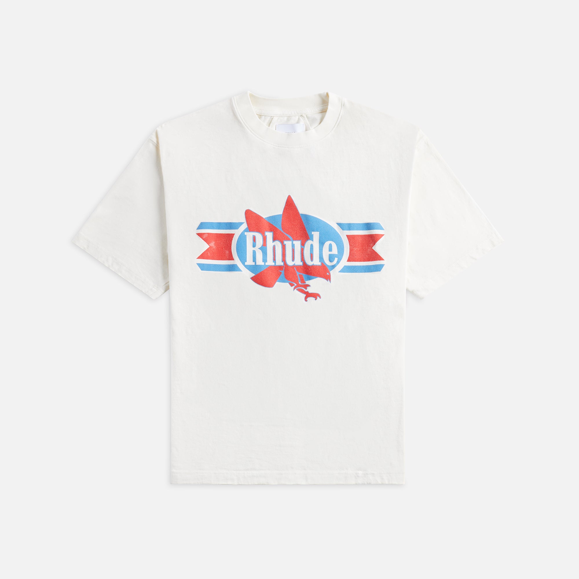 Rhude Chevron Eagle Tee - Vintage White