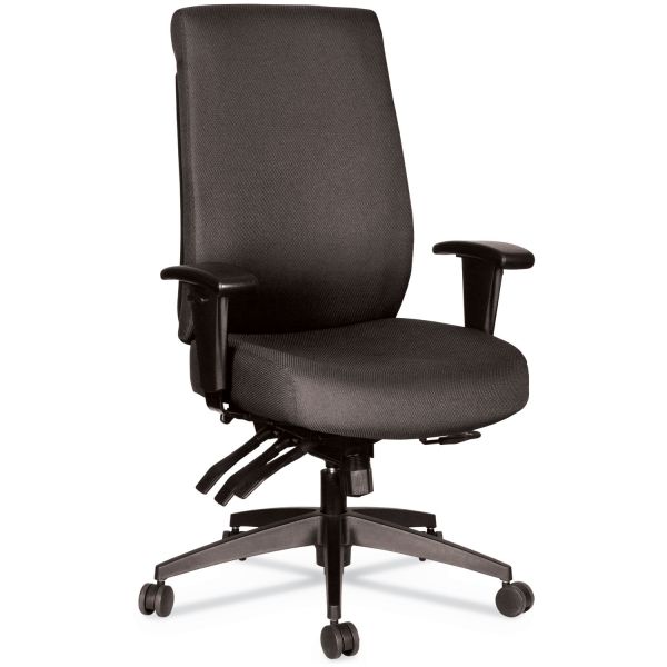 Alera Wrigley Series 24/7 High Performance High-Back Multifunction Task Chair， Supports 300 lb， 17.24